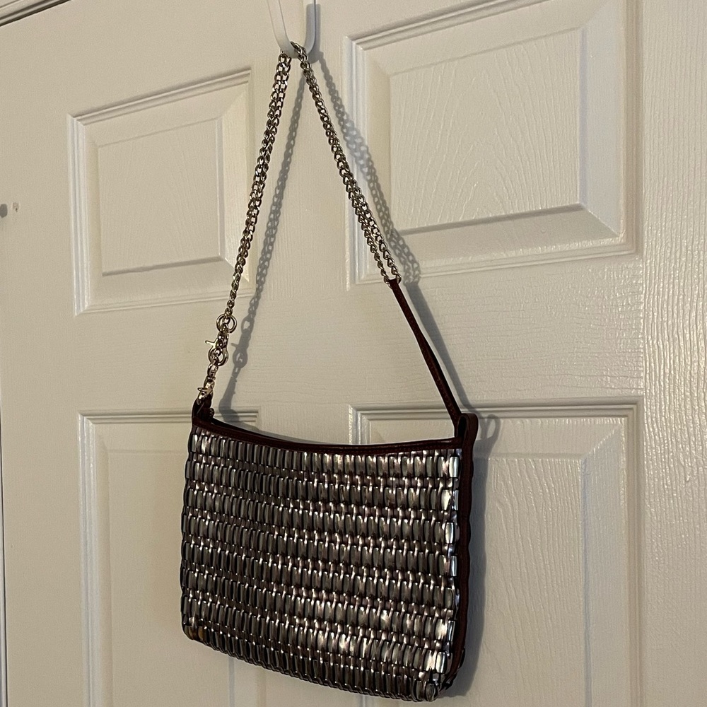 Botkier Metallic Weave Bag